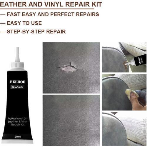 20ml New Advanced Leather Refurbish Gel Home Easy Use Bottle Polish Aging Complementary Color Repair Leather Cream White/bl D4F1