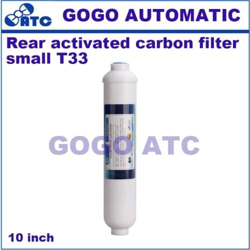Straight drinking water purifier pure water machine filter 10 inch rear activated carbon filter small T33 coconut shell carbon
