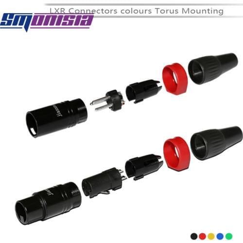 Smonisia 50pcs Rings for XLR Male Female Plug Multicolor Ring Balance Mark Number Torus New