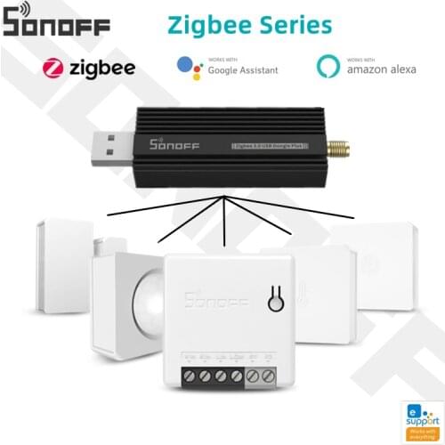 Genuine SONOFF Zigbee ZBBridge Request SNZB ZBMINI/Wireless Switch Temperature/Motion/Door Smart Sensor With Alexa Google Home