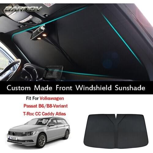 Car Special Front Windshield Sunshade Double Insulation Custom Made Fit For Volkswagen Passat B6/B8-Variant T-Roc CC Caddy Atlas