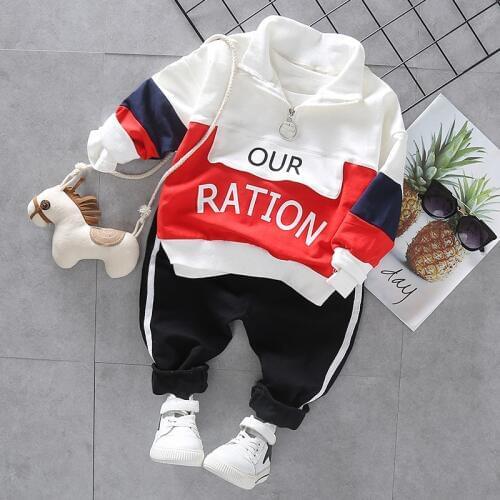 Fashion Toddler Baby Boy Girls Casual Clothes Set Outfits Spring Autumn Boys Sports Clothes Tracksuit Suits For Kid Clothing