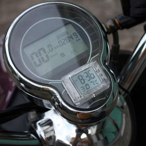 Motorcycle Luminous Vehincal Clock Motorbike ATV Electric Bicycle For with Watch For Temperature Car K9G2