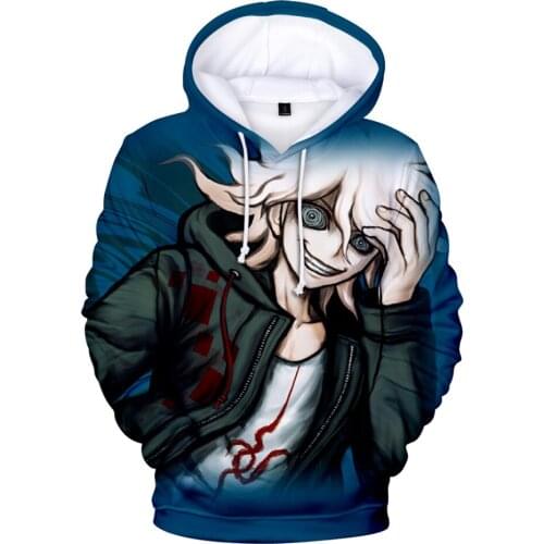 Harajuku Nagito Komaeda Hoodie Mens Hoodies Sweatshirt Women Funny Nagito Komaeda Casual Hoodie Boys/girls Streetwear Clothes