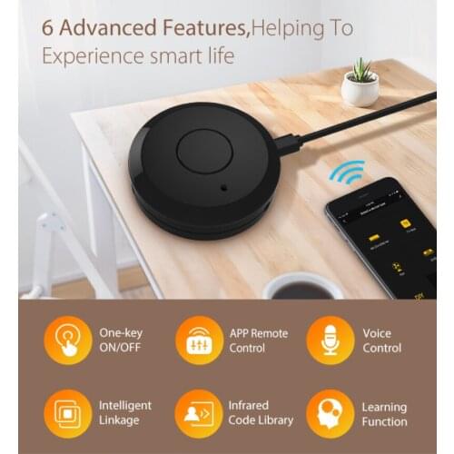 Smart Remote Controller WiFi IR Remote Control Support App remote For Voice Speaker Air Conditioner TV Smart Remote Controller