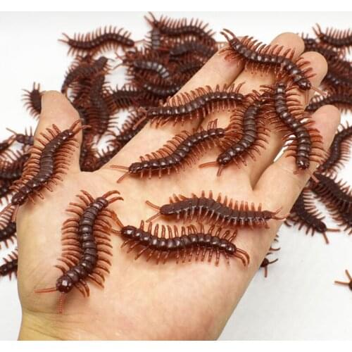 10pcs Tricky Toy Simulation Spider Centipede Scorpion Ant Flies Funny Trick Joke Toys Halloween Tricky Party Spoof Props