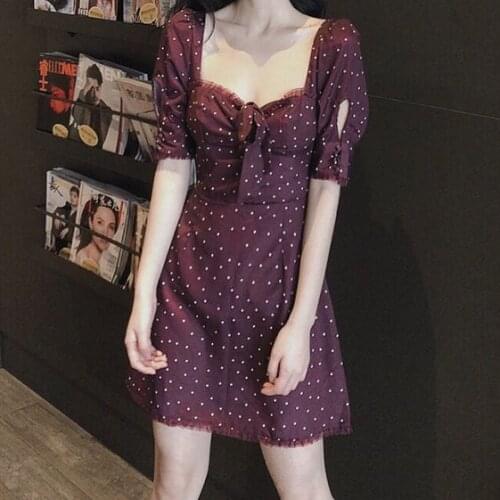 Ladies Apparel Summer Print All-Match Dress Korean Fashion V-Neck Ladies Dresses Beautiful WomenS Dresses 2021 Party Dresses