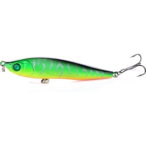 High Quality 1pcs Fishing Lure 8cm 14g Sinking Pencil Long casting Shad Minnow Artificial Bait Crankbait Pesca 3D Eyes