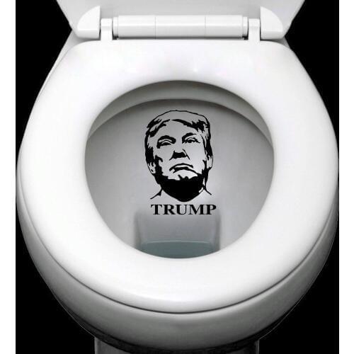 2PCS Dump Trump Sticker,Anti Trump Decal, Trump Decals, Donald Trump toilet decal, toilet lav loo sticker