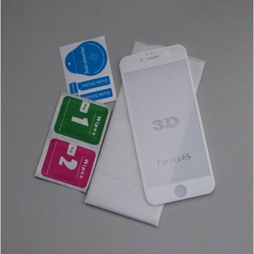 200PCS/Lot 3D Premium Tempered Glass Film For Apple iPhone 6 6S 4.7 Screen Protectors By DHL sherrytree