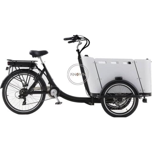 High quality electric retro classical 3 wheel pedal adult cargo bike stuff carry tricycle goods express