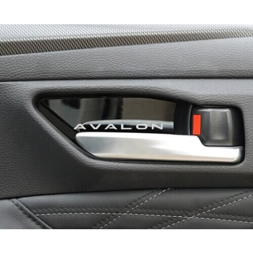 Car Interior Door Handle Ornament for Toyota Avalon Stainless Steel Accessories Car Styling 4pcs