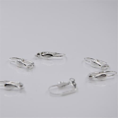 50PCS Fine Jewellery Components Genuine 925 Sterling Silver Handmade Beadings Findings Earring Hooks Shell decoration Fittings