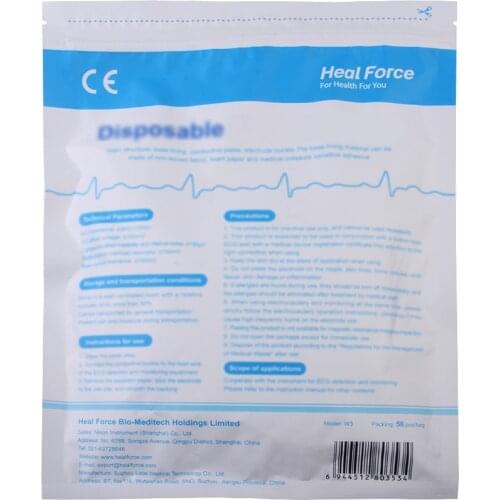 50 pcs/pack Electrode pads For Portable Heart Monitor Prince 180B, PC-80B, Prince 180D, PC-80D