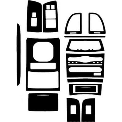 Car-Styling 3D Carbon Fiber Car Interior Center Console Color Change Molding Sticker Decals For RHD Infiniti QX70