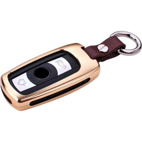 Aluminum Alloy Car key case cover key shell For BMW 1 3 5 6 7 SERIES X1 X5 X6 E90 E92 E93 Smart Car Remote Controller Key Holder