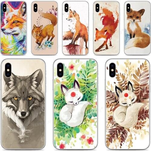 Print Cute Fox Phone Case For Asus Zenfone 7 Pro ZS671KS ZS670KS 6 5 5Z 4 Rog Phone 2 3 Max Pro M1 Plus M2 Shot Lite L1 Cover