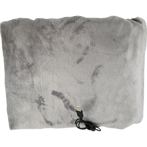 Flannel USB Electric Blanket Heated Shawl 100x70cm for Cozy Couch or Bed,with Auto Shutoff