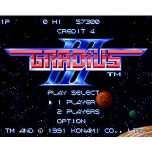Gradius III 16 bit Big Gray Game Card For NTSC Game Player Drop Shipping