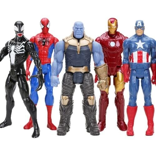 Marvel Toys The Avenger Endgame 30CM Super Hero Thor Hulk Thanos Wolverine Spider Man Iron Man Action Figure Toy Dolls