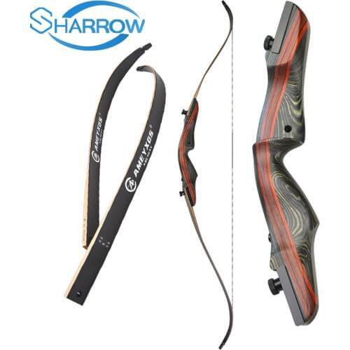 62" Recurve Bow Takedown Bow Wood Longbow 20-50lbs American Hunting Bow Shooting High-strength Maple Iaminated Sheet Material