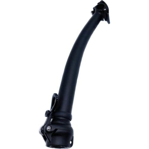 Folding Bike Curved Stem 37cm Goose Neck Bending Stem 25.4mm Handlebar 28.6mm Fork Folding Bike Stem