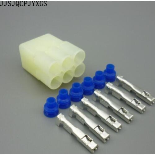 JJSJQCPJYXGS 6 Pin HM 090 Female Motorcycle Connector 6189-6171 6180-6181 Electrical Connector Fit for Toyota