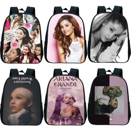 Trendy Ariana Grande Kindergarten Backpacks Girls Boys Bookbags Childrens School Bags Cartoon Rucksack Toddler Preschool Bags