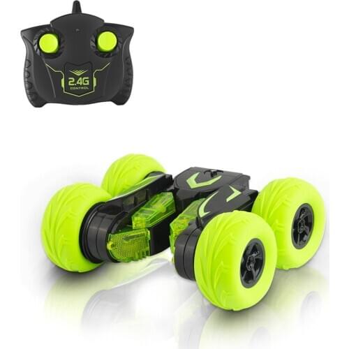 New SY005 2.4G Fancy Stunt Car 180 Degree 360 Degree High Speed flowering Standing Rotation RC Car With Light Toys For Children