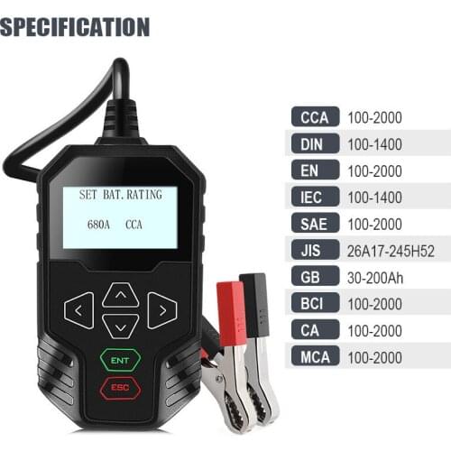 OBDPROG MT300 12V & 24V Car Truck Battery Tester Testator Electrical Loading for Auto Car 24V Truck Car Battery Charger