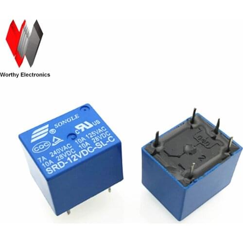 Wholesale 10pcs/lot relay SRD-12VDC-SL-C