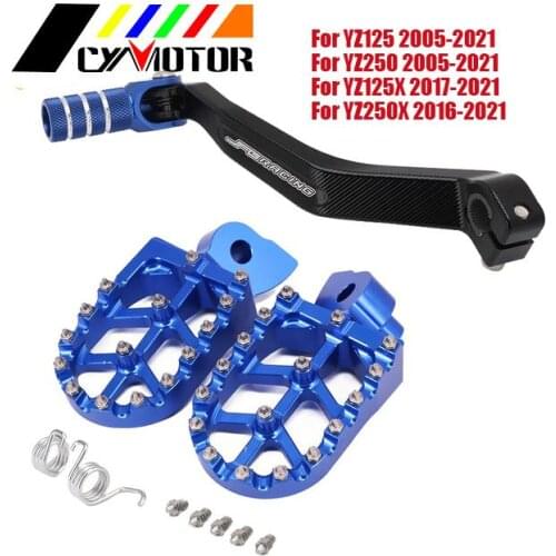 Motorcycle CNC Footpeg Rests Pedals Shifter For Yamaha YZ250F WR250F WR450F YZF250 WRF250 WRF450 YZ-F 250 WR 450F 2006-2015
