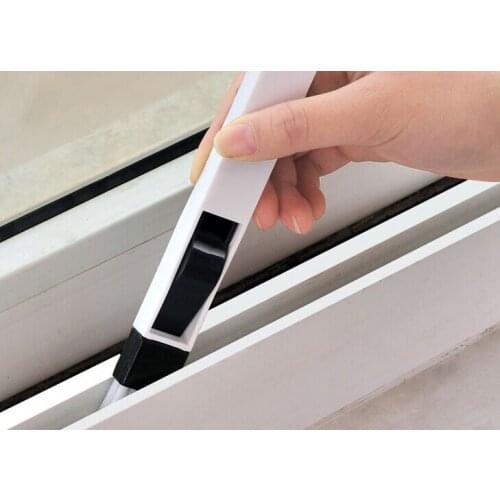 500PCS 2 In 1 Polished Window Track Cleaning Brush Keyboard Nook Cranny Dust Shovel New