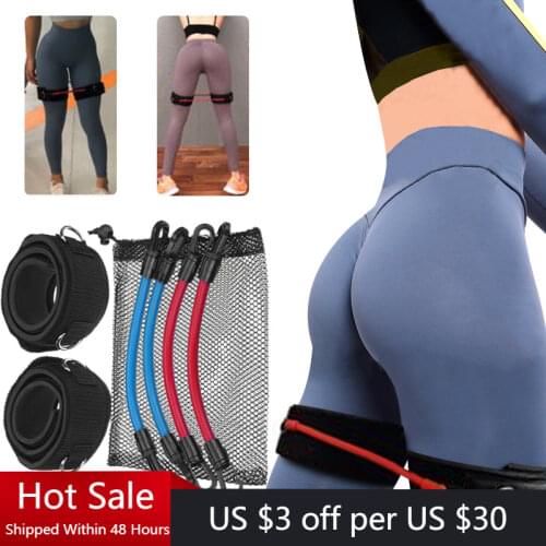 Adjustable Resistance Bands Fixed To Legs Speed Agility Training Fitness Hips Shaping Elastic Bands For Running and ball sports