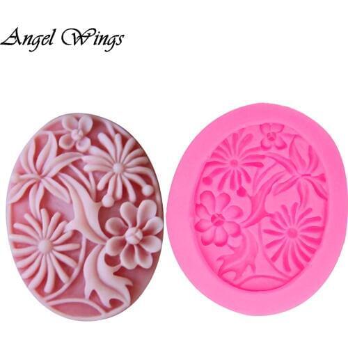 DIY Flower soap mould Fondant silicone molds for 3D crafts Cake Decoration Tool Chocolate moulds Resin Soap Clay F1389