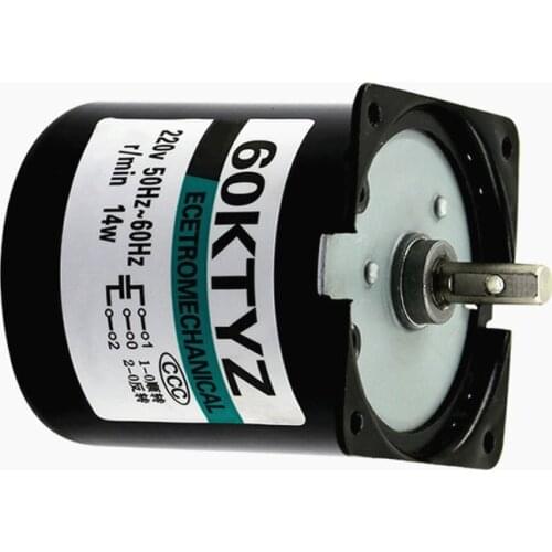 AC 220V 14W 60KTYZ synchronous motor,Low-speed Micro electric AC motor,Permanent magnet synchronous motor gear reducer,J14412