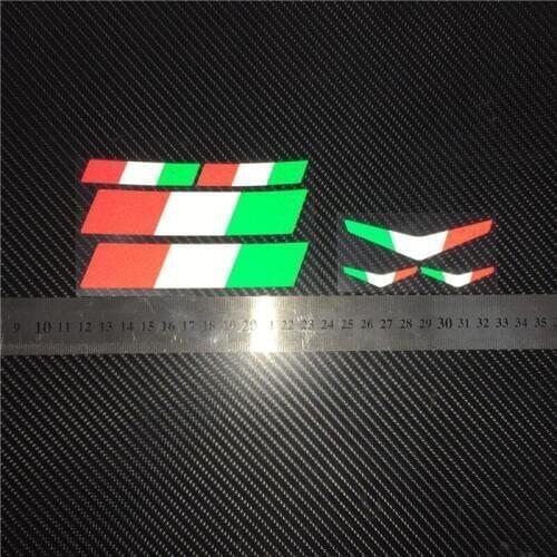 NO.TJ002 Italy style Warning Safe Caution Reflective Stickers&Decals MOTO GP Motocross Bike Helmet Windshield ATV Stickers