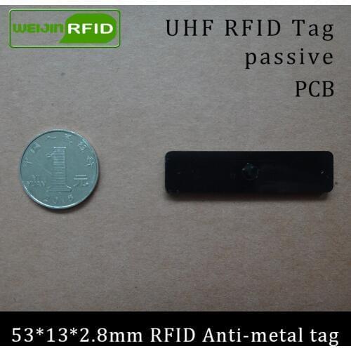 UHF RFID metal tag 915mhz 868mhz Alien Higgs3 EPCC1G2 6C 53*13*2.8mm fixed assets management PCB smart card passive RFID tags