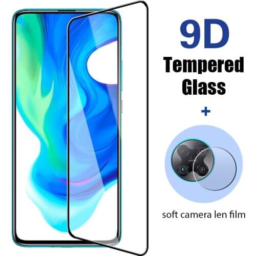 2IN1 Screen Protector For xiaomi Mi 10 9 10T Lite SE 9T Pro 5G Protective Glass for A1 A2 A3 Lite