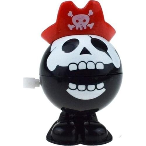 Childrens Christmas Halloween Wind Up Toys Clockwork Winding Eyes Jumping Teeth Ghost Teeth Pirate Head Funny Model Toys