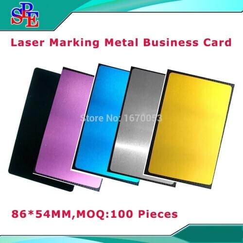 0.45mm or 0.2mm 100pcs Blank sublimation metal name card,printing blank business card use sublimation ink and paper,five colors