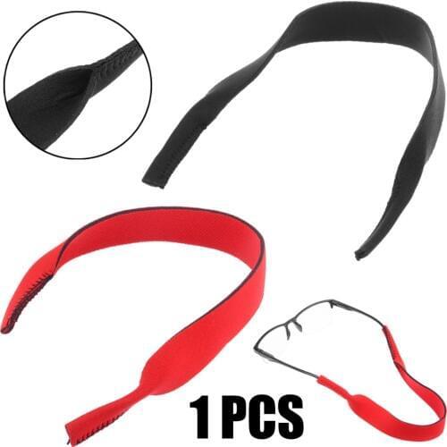 1Pc 33.5x2.2cm Neoprene Outdoor Sports Cycling Glasses Band Neck Cord Strap Sunglasses Reading Glasses String Rope Band 4 Colors