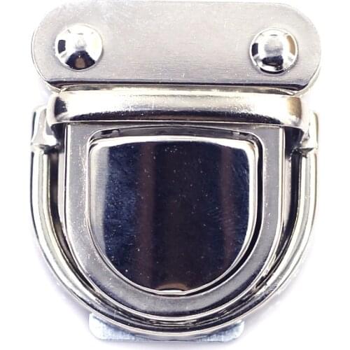 10Sets Metal Durable Bag Clasps Handbag Press Push Closure Purse Tongue Lock Briefcase Spring Lock Snap Leather Luggage Hardware