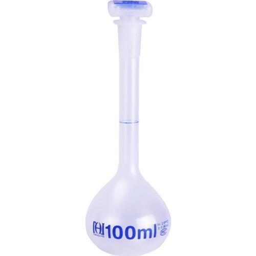 100mL Polypropylene Volumetric Flask With Stop,PP Plastic Bottle