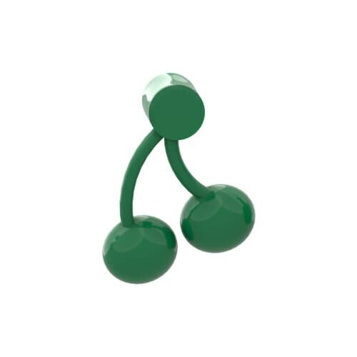 120PCS Green Cherry Building Blocks Compatible Major Brand Kids Toys 22667 Early LearningMOC Education Gifts