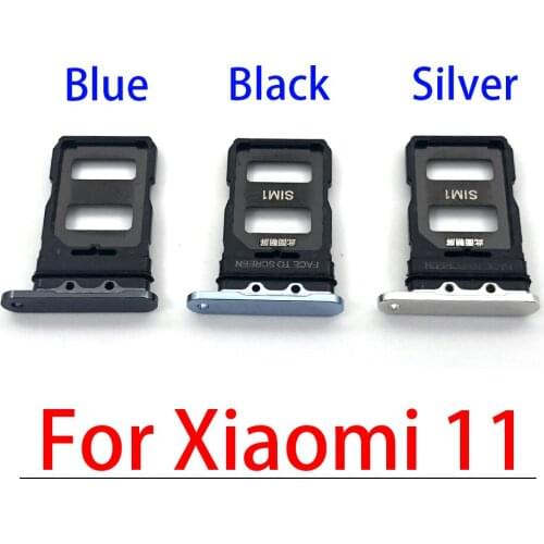 50Pcs/Lot, Sim Card slot tray Holder For Xiaomi Mi 11 Mi11 repair part