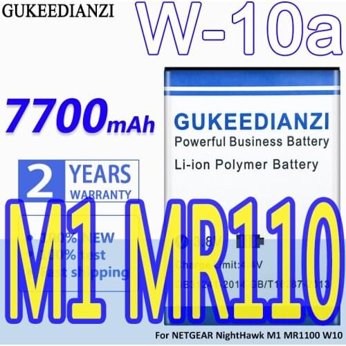 High Capacity GUKEEDIANZI Battery W-10a 7700mAh For NETGEAR NightHawk M1 MR110