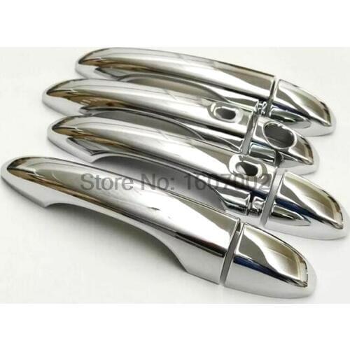 Car Accessories For Jeep Compass Second Generation 2017 2018 ABS Chrome Door Handle Cover Garnish Decoration Trims 8Pcs