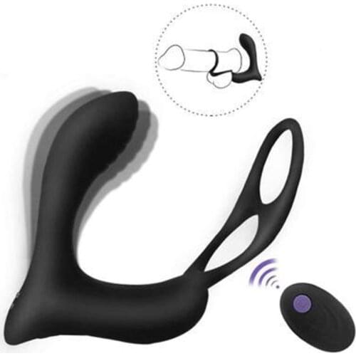Wireless Vibrator Big Butt Plug Anal Dilator Erotic Toys Anal Plugs Prostate Massager and Cock Penis Delay Rings Couple Sex Toys