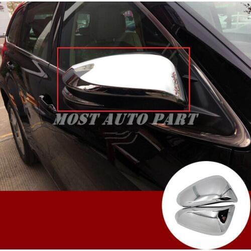ABS Side Rearview Mirror Trim Cover 2pcs For Toyota Fortuner 2016-2018 Car accesories interior Car decoration